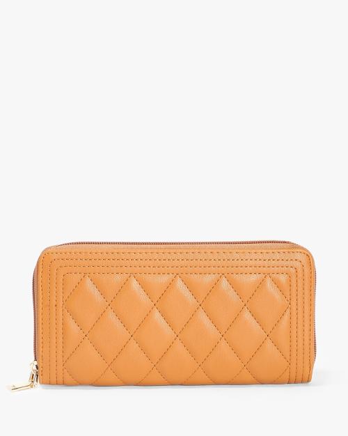Quilted Zip-Around Wallet