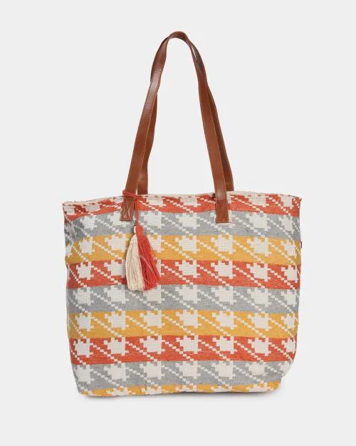 Geometric Pattern Tote Bag