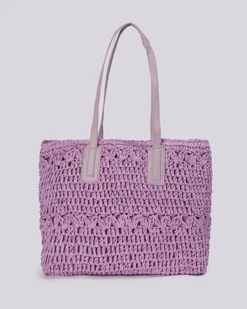 Women Jute Woven Tote Bag