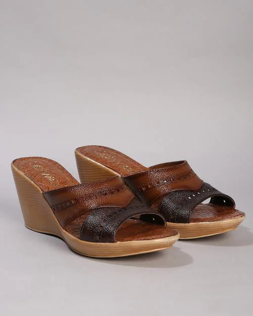 Women Slip-On Wedges Sandals