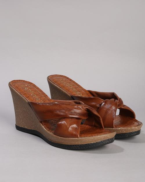 Women Twist-Strap Wedges