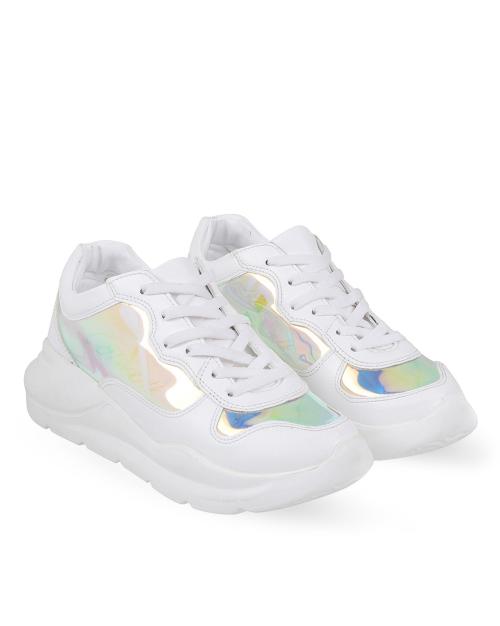 Women Round-Toe Lace-Up Casual Shoes