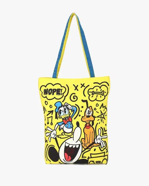 Printed Tote Bag with Dual Handles