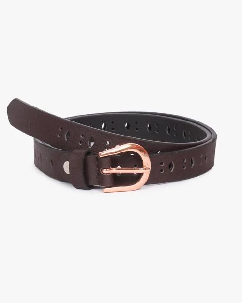 Women Belt with Tang Buckle Closure