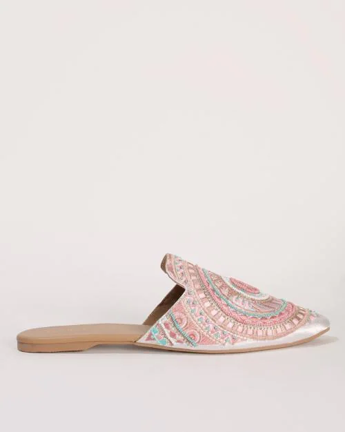 Women Embroidered Mules