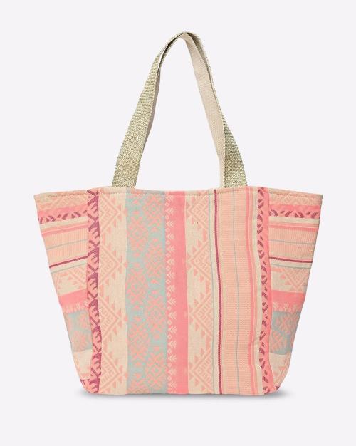 Women Aztec Woven Tote Bag