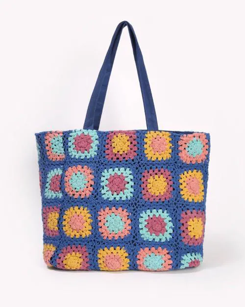 Women Crochet Tote Bag