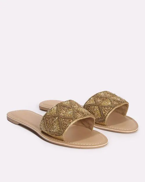 trendy slip on sandals