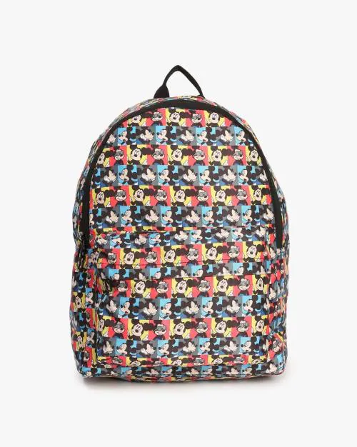 Mickey Mouse Print Backpack