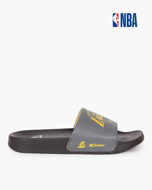 Men NBA Lakers Basketball Slides