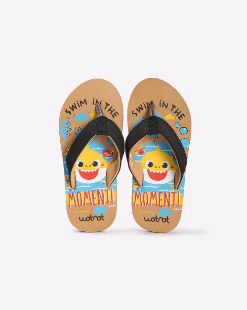 Printed Thong-Strap Flip-Flops