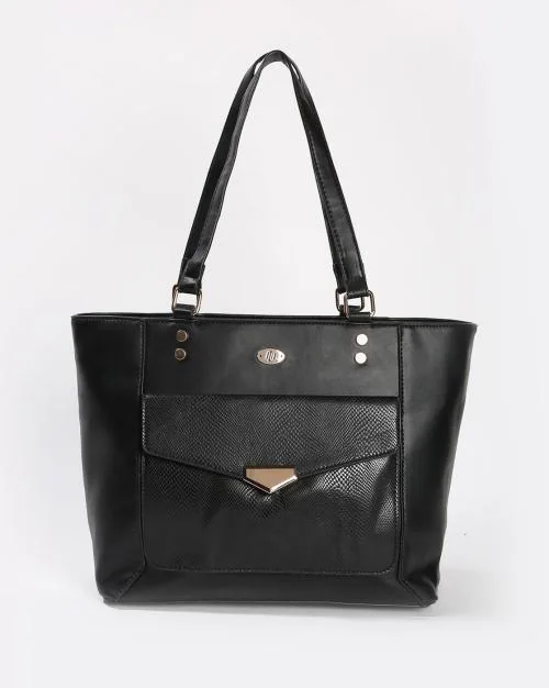Women Tote Bag with External Flap Pocket