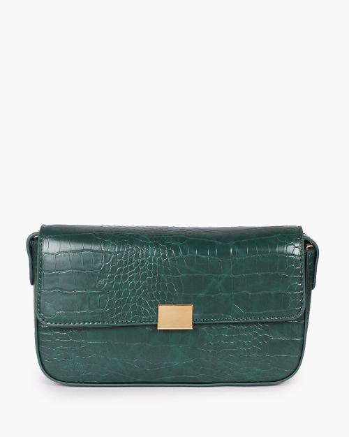 Women Croc-Embossed Sling Bag