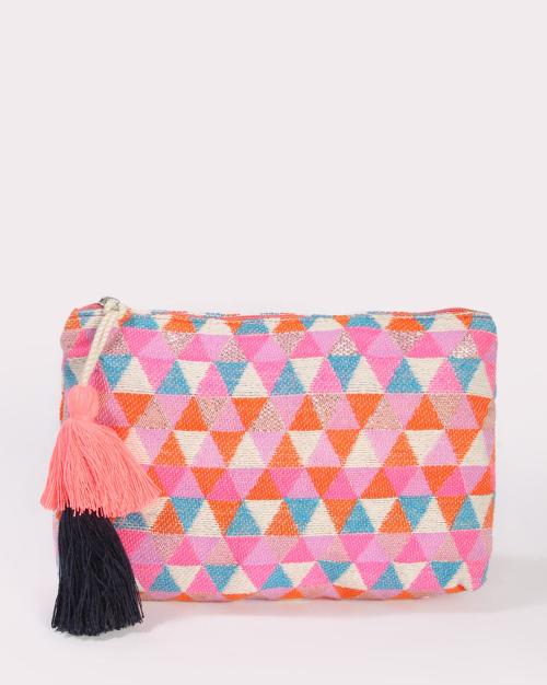 Women Geometric Print Travel Wallet