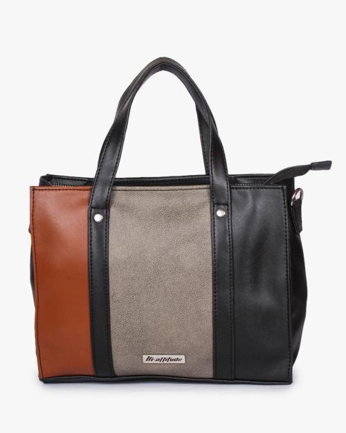 Women Colourblock Tote Bag