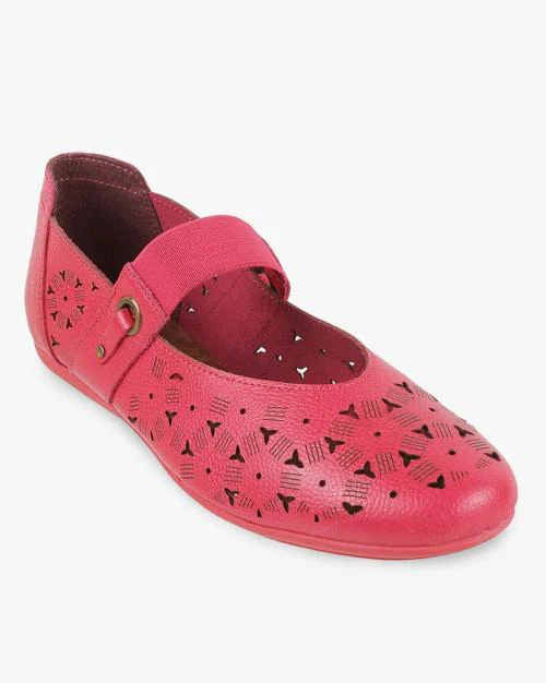 Women Perforated Slip-On Ballerinas