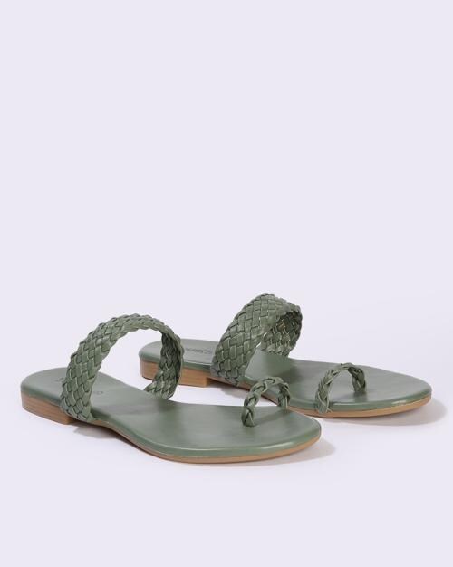 braided toe ring sandals