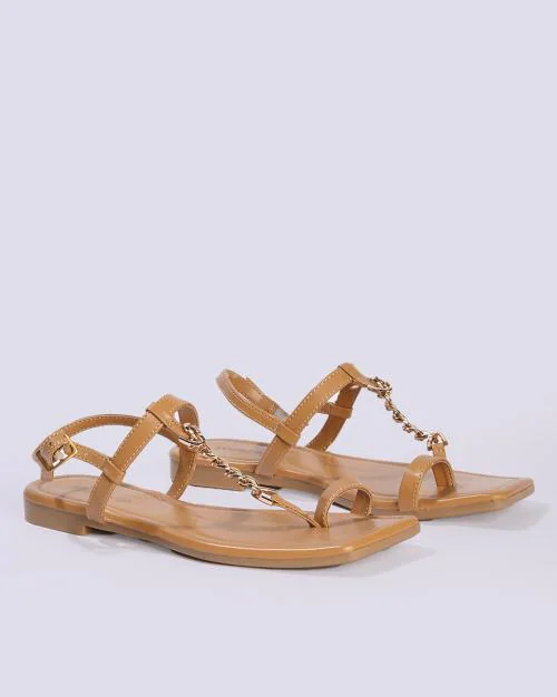 Women Toe-Ring Flat Sandals