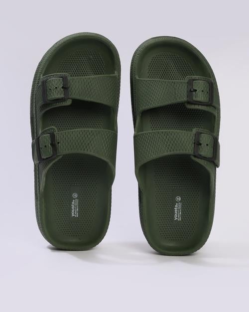 Men Dual-Strap Slides