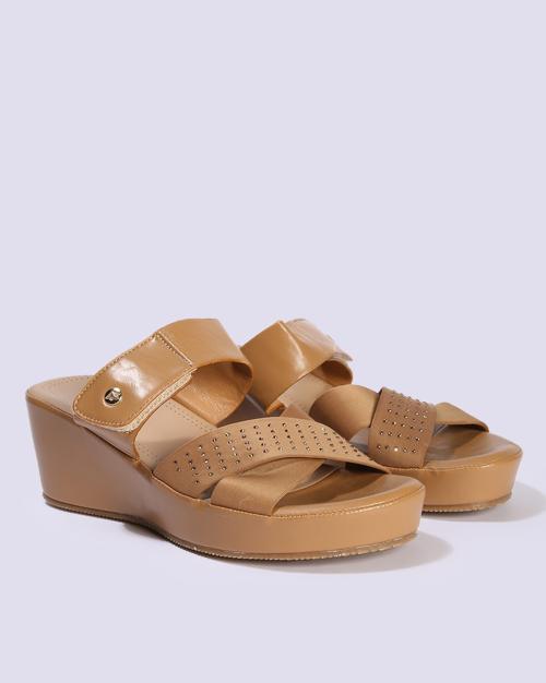 Women Embellished Strappy Wedges