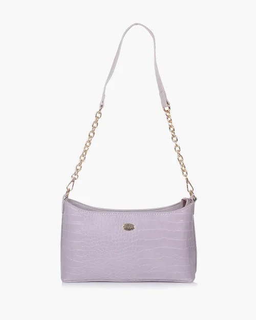 Women Croc-Embossed Sling Bag