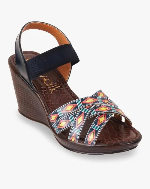 Women Strappy Open-Toe Wedges