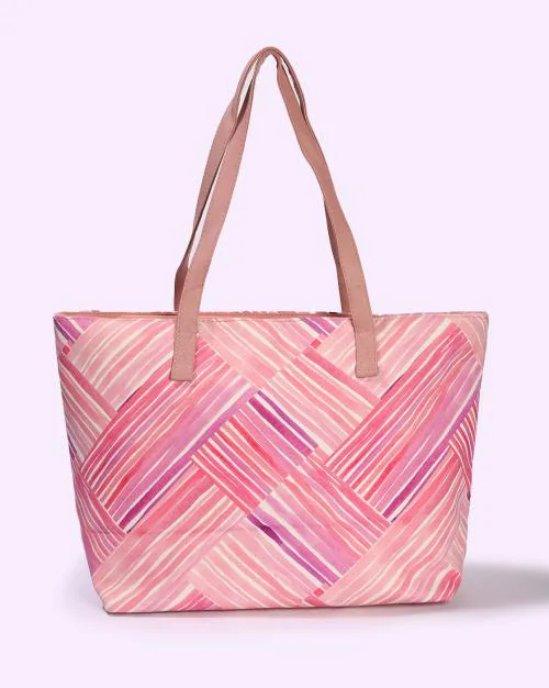 Women Geometric Print Tote Bag