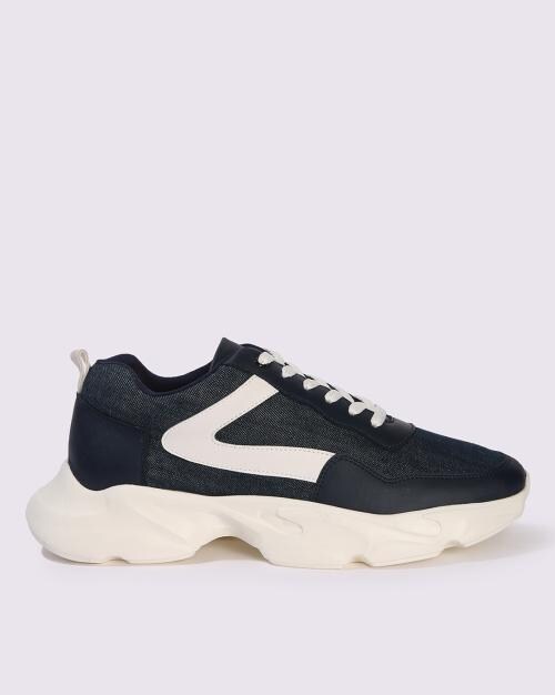 Men Low-Top Lace-Up Casual Shoes