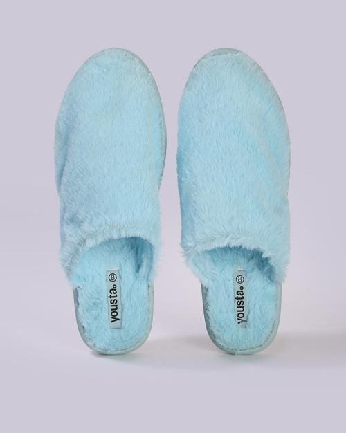 Women Slip-On Plush Sliders