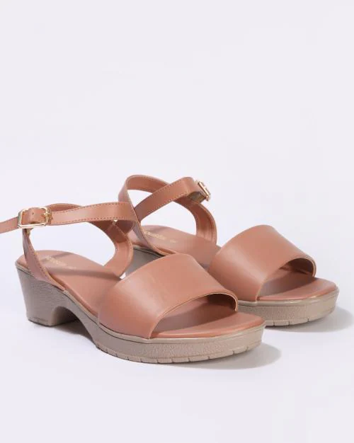Women Buckle-Strap Sandals