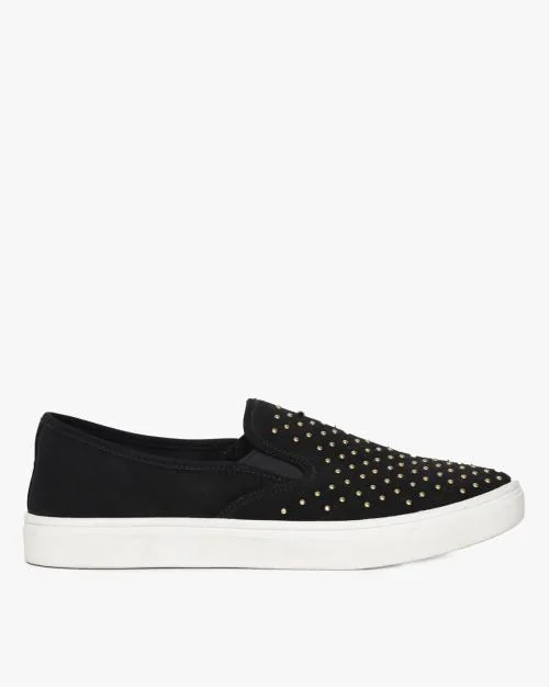 embellished slip on sneakers