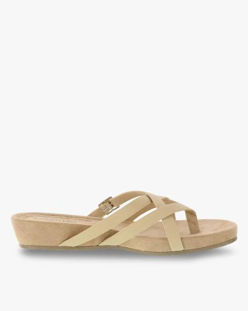 Criss-Cross Strappy Flat Sandals