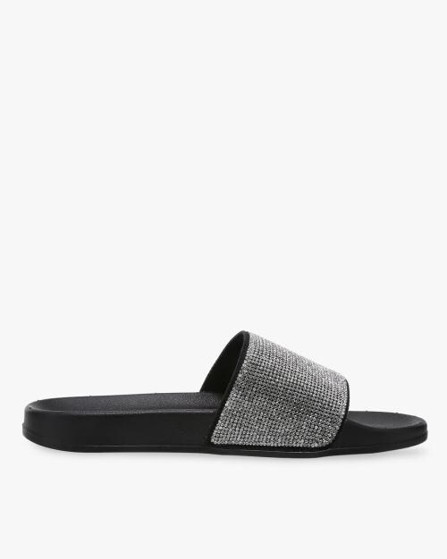 Embellished Slip-On Flat Sandals