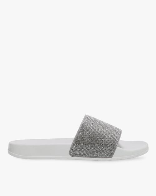 embellished flat sandals