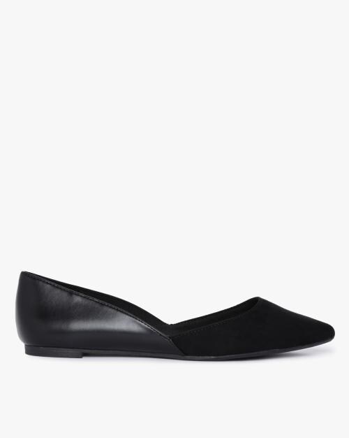 Pointed-Toe Slip-On Flat Shoes