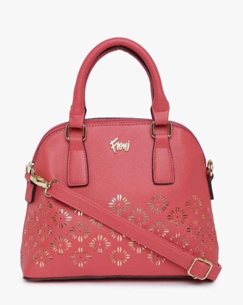 Buy LaserCut Handbag with Detachable Shoulder Strap Online at Best