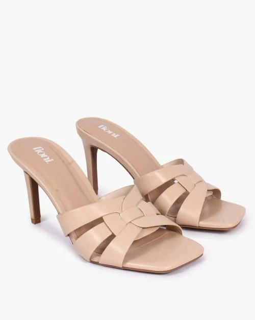 Open-Toe Multi-Strap Stiletoes