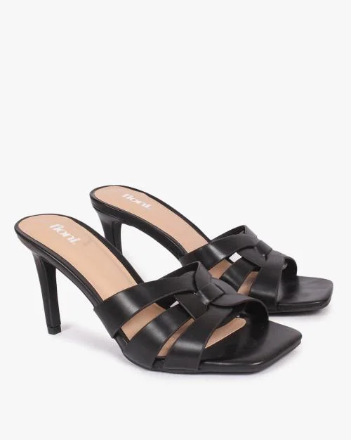 Open-Toe Multi-Strap Stiletoes