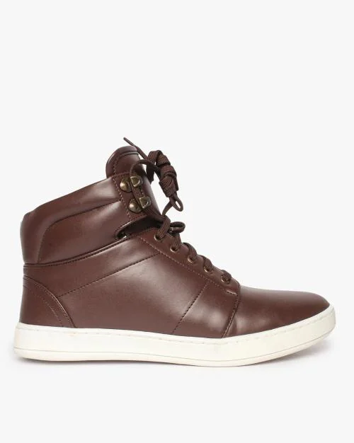 Mid-Top Lace-Up Casual Shoes