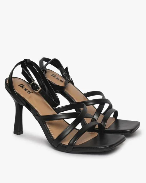 Strappy Stilettos with Ankle Strap