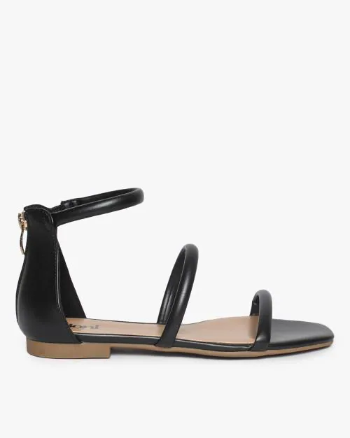 Strappy Slip-On Sandals