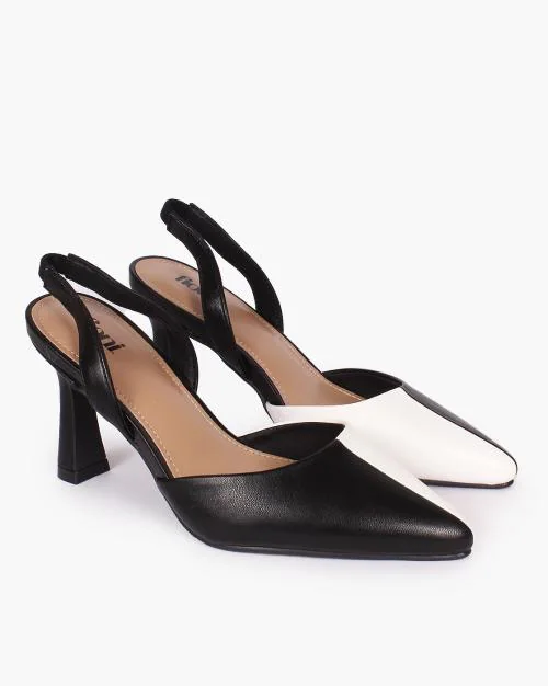 Women Pointed-Toe Slingback Pumps
