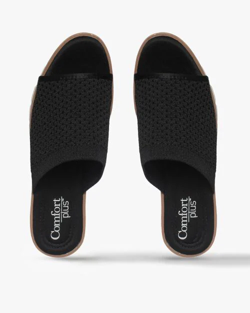 Open-Toe Platform Slides