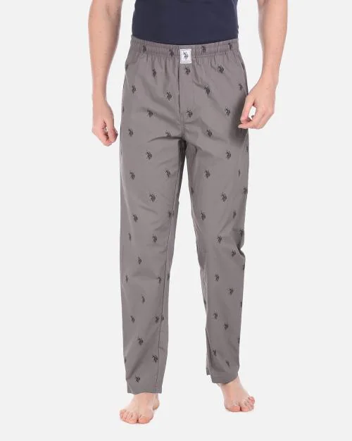 Printed Lounge Pants with Drawstring