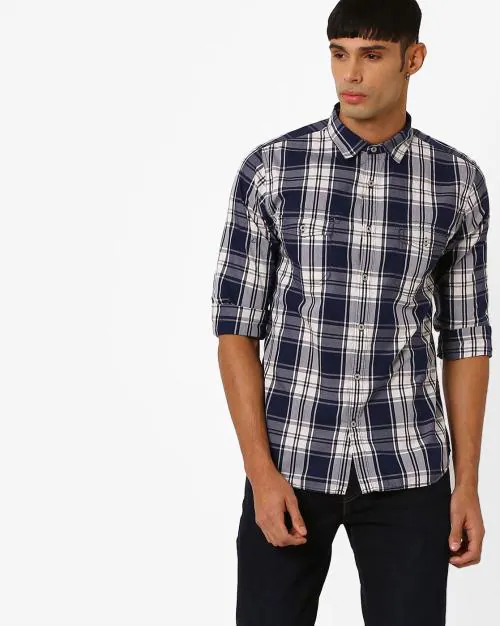 Checked Slim Fit Shirt