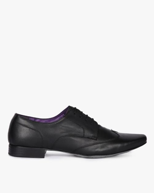 Elphias Derby Shoes with Wing-Tip