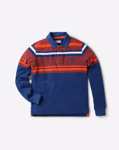 USPA BOYS TSHIRTS, BLUE, S