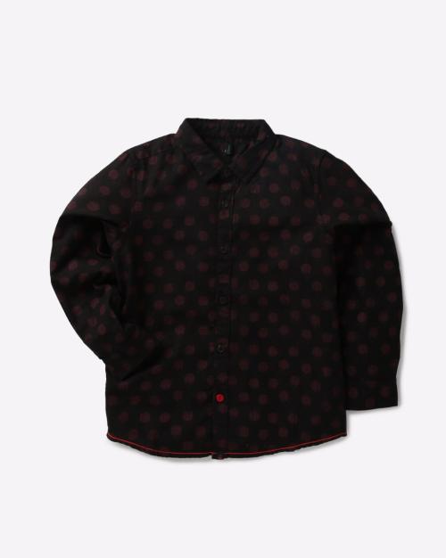 Polka-Dot Cotton Shirt