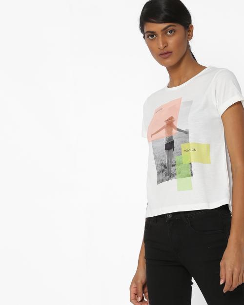 Graphic Print Crew-Neck T-shirt