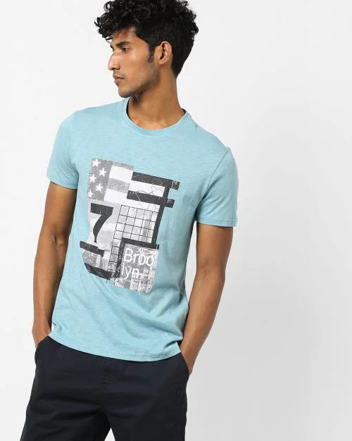 Graphic Print Crew-Neck T-shirt